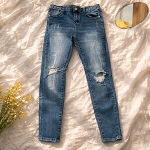 Papaya Ashley Skinny Jeans – Mid Rise Distressed – Size 7